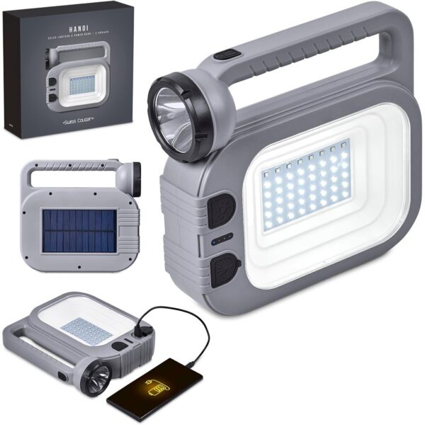 Swiss Cougar Hanoi Solar Lantern & Power Bank - 2,400mAh - Image 14