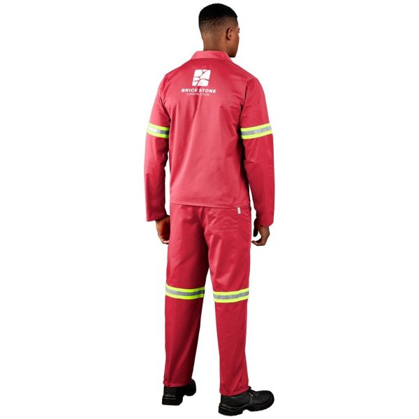 Trade Polycotton Conti Suit - Reflective Arms & Legs - Yellow Tape - Image 4