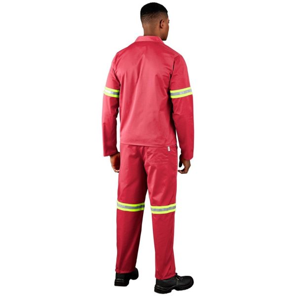 Trade Polycotton Conti Suit - Reflective Arms & Legs - Yellow Tape - Image 3
