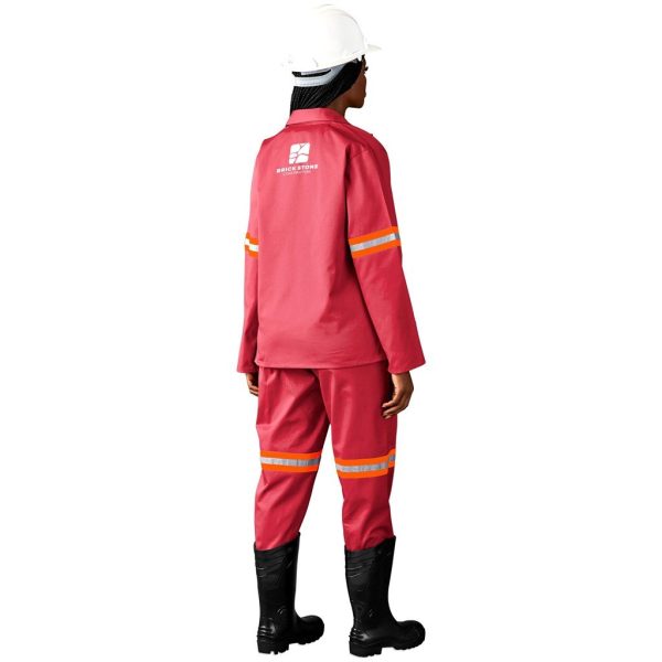 Trade Polycotton Conti Suit - Reflective Arms & Legs - Orange Tape - Image 5