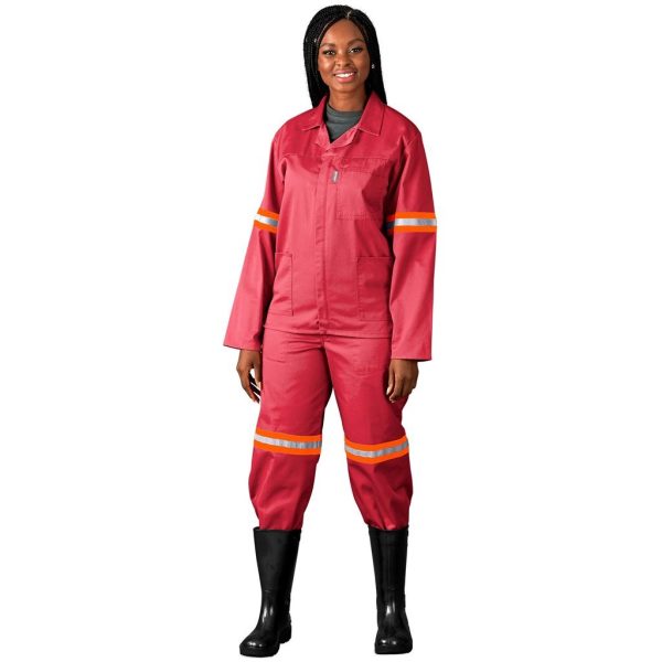 Trade Polycotton Conti Suit - Reflective Arms & Legs - Orange Tape - Image 6
