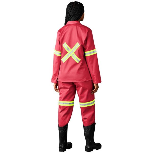 Trade Polycotton Conti Suit - Reflective Arms, Legs & Back - Yellow Tape - Image 7