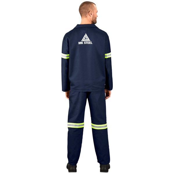 Technician 100% Cotton Conti Suit - Reflective Arms & Legs - Yellow Tape - Image 8