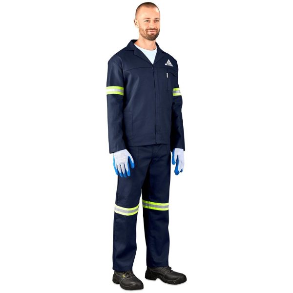 Technician 100% Cotton Conti Suit - Reflective Arms & Legs - Yellow Tape - Image 10