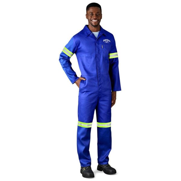 Safety Polycotton Boiler Suit - Reflective Arms & Legs - Yellow Tape - Image 8