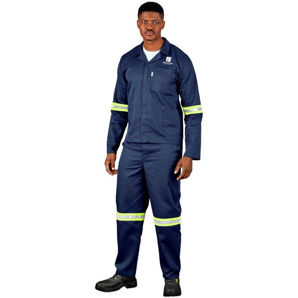 Site Premium Polycotton Jacket - Reflective Arms - Yellow Tape - Image 5