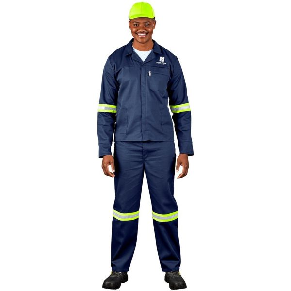 Site Premium Polycotton Jacket - Reflective Arms - Yellow Tape - Image 9