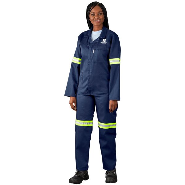 Site Premium Polycotton Jacket - Reflective Arms - Yellow Tape - Image 3