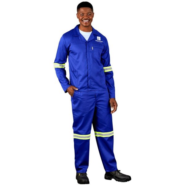 Site Premium Polycotton Jacket - Reflective Arms - Yellow Tape - Image 4