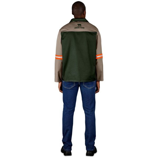 Site Premium Two-Tone Polycotton Jacket - Reflective Arms - Orange Tape - Image 2