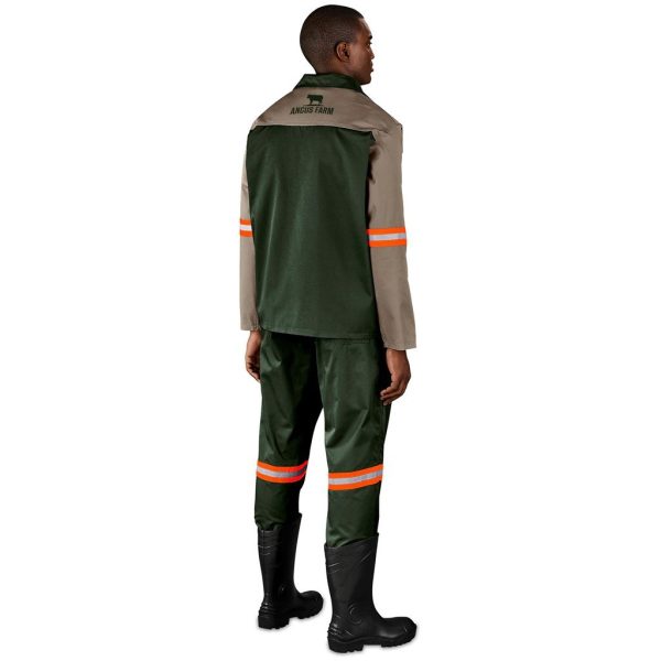 Site Premium Two-Tone Polycotton Jacket - Reflective Arms - Orange Tape - Image 9
