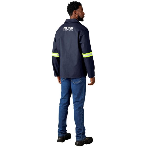 Artisan Premium 100% Cotton Jacket - Reflective Arms - Yellow Tape - Image 15