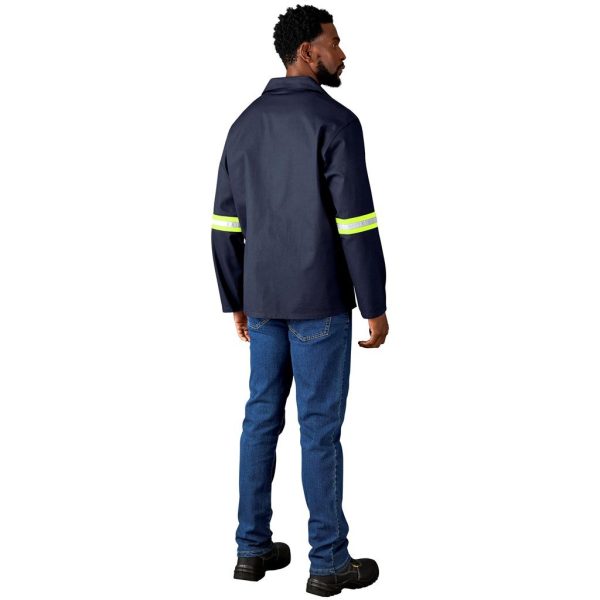 Artisan Premium 100% Cotton Jacket - Reflective Arms - Yellow Tape - Image 18