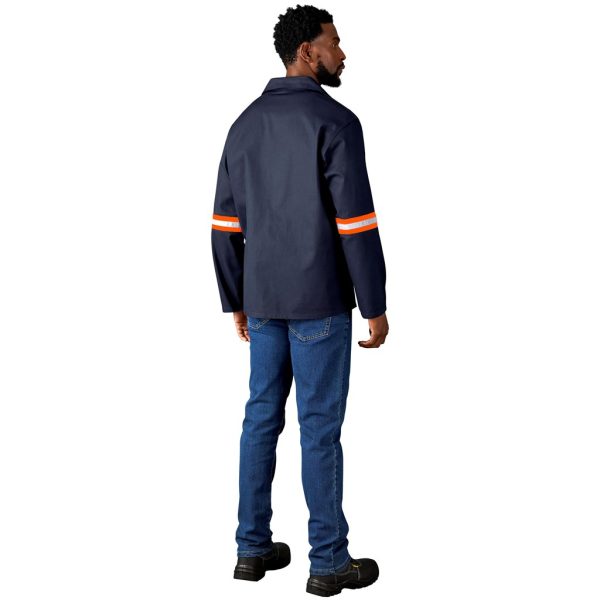 Artisan Premium 100% Cotton Jacket - Reflective Arms - Orange Tape - Image 16