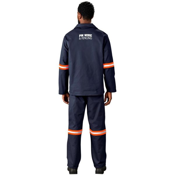 Artisan Premium 100% Cotton Jacket - Reflective Arms - Orange Tape - Image 6