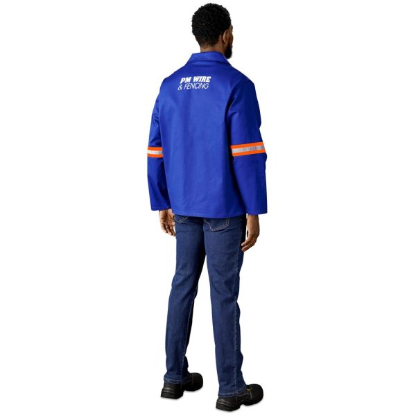 Artisan Premium 100% Cotton Jacket - Reflective Arms - Orange Tape - Image 9