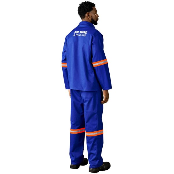 Artisan Premium 100% Cotton Jacket - Reflective Arms - Orange Tape - Image 15