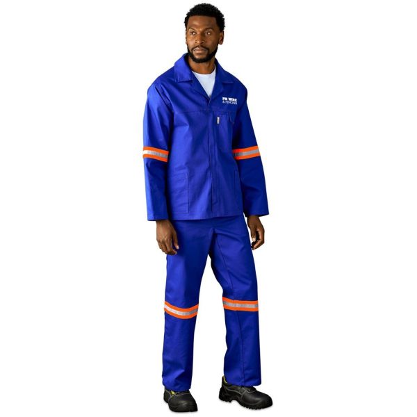 Artisan Premium 100% Cotton Jacket - Reflective Arms - Orange Tape - Image 5
