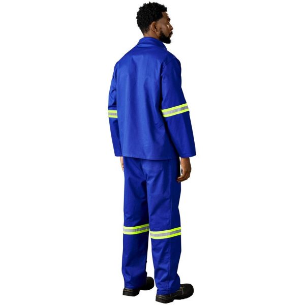 Artisan Premium 100% Cotton Pants - Reflective Legs - Yellow Tape - Image 13