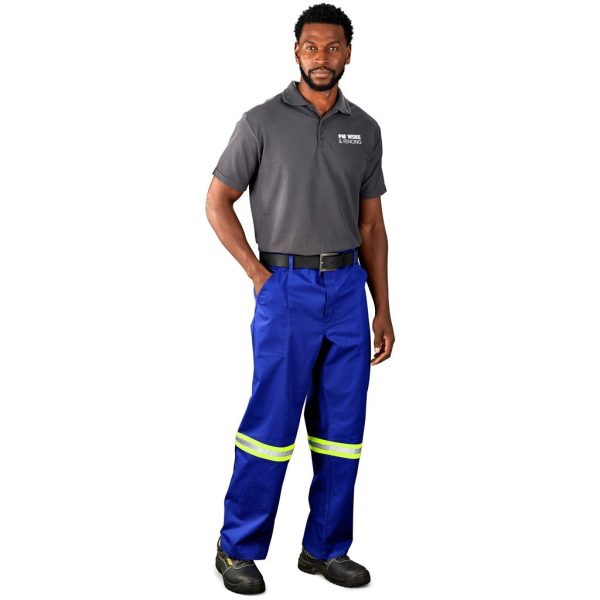 Artisan Premium 100% Cotton Pants - Reflective Legs - Yellow Tape - Image 7