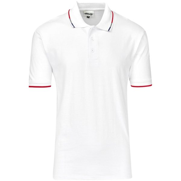 Mens Ash Golf Shirt - White - Image 3