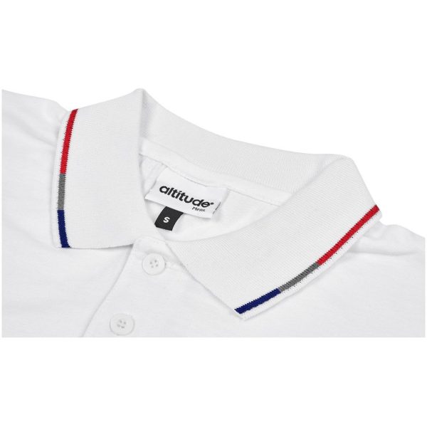 Mens Ash Golf Shirt - White - Image 2