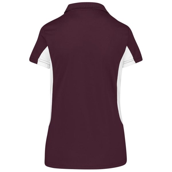 Ladies Championship Golf Shirt - Maroon - Image 2