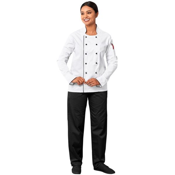 Unisex Long Sleeve Dijon Chef Jacket - Image 9