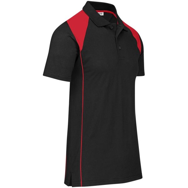 Mens Infinity Golf Shirt - Black - Image 3