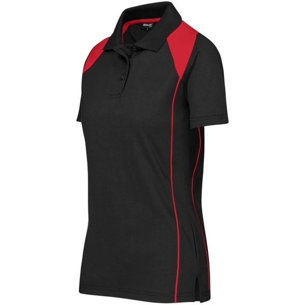 Ladies Infinity Golf Shirt - Black - Image 2