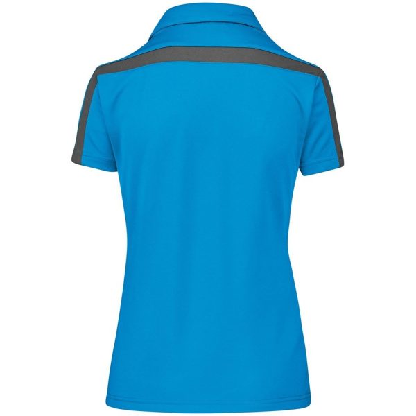 Ladies Nautilus Golf Shirt - Cyan - Image 2