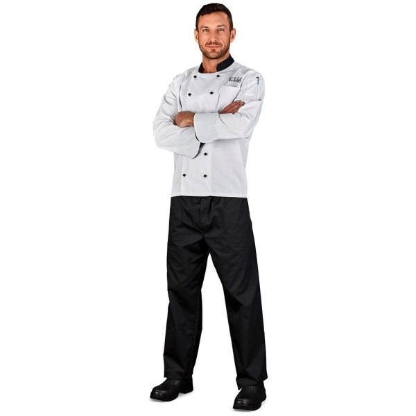 Unisex Long Sleeve Toulon Chef Jacket - Image 8