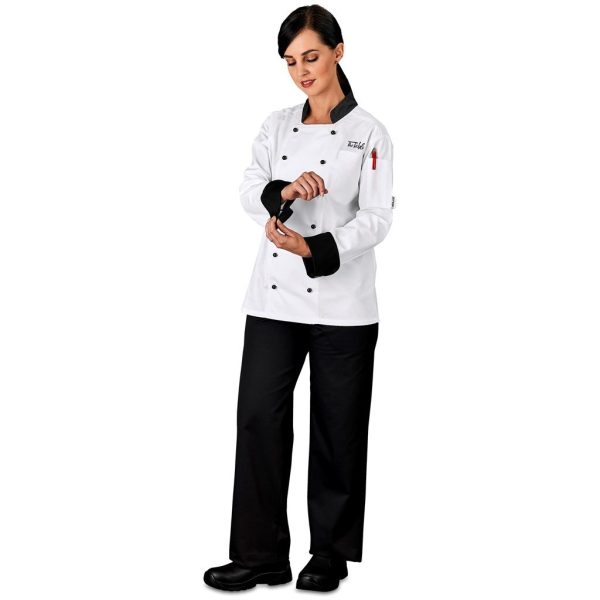 Unisex Long Sleeve Toulon Chef Jacket - Image 5