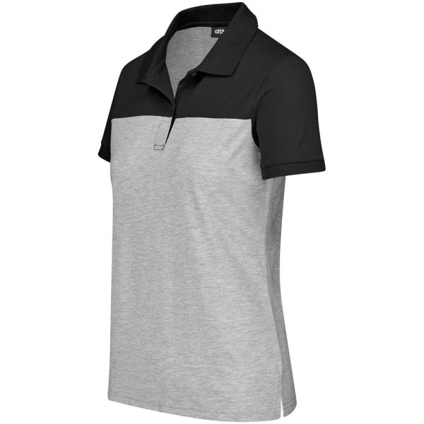 Ladies Urban Golf Shirt - Black - Image 2