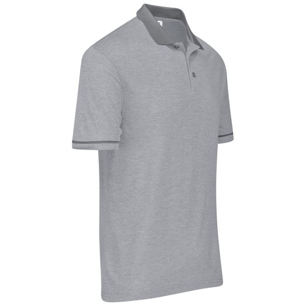 Mens Verge Golf Shirt - Light Grey - Image 5