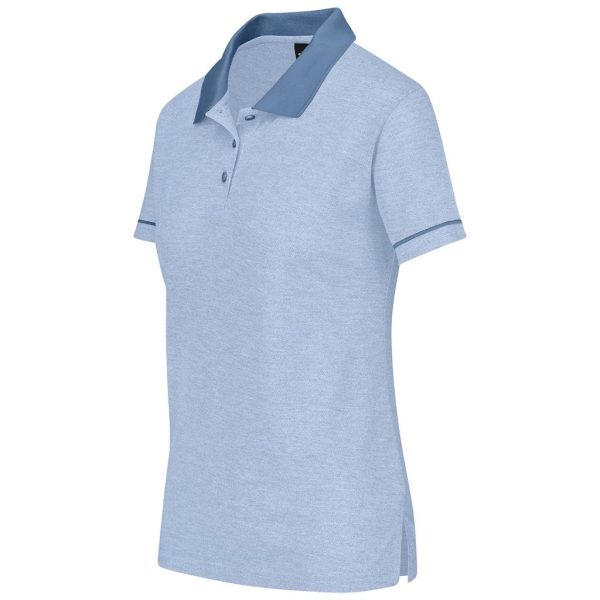 Ladies Verge Golf Shirt - Light Blue - Image 2