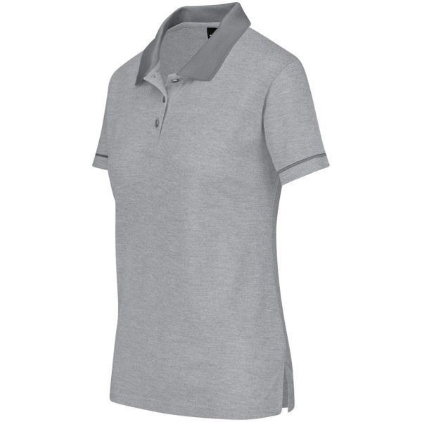 Ladies Verge Golf Shirt - Light Grey - Image 4
