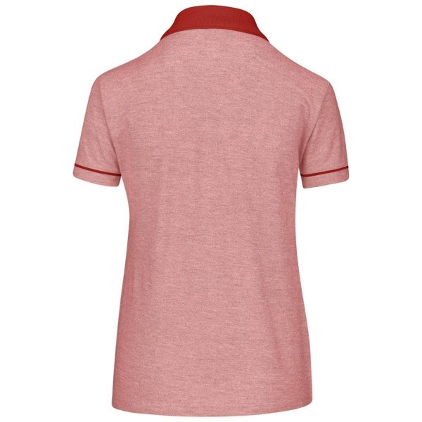 Ladies Verge Golf Shirt - Red - Image 3