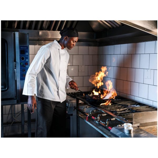 Unisex Long Sleeve Zest Chef Jacket - Image 3