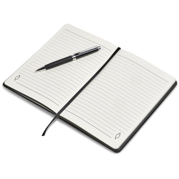 Alex Varga Corinthia Hard Cover Notebook & Pen Set - Image 3