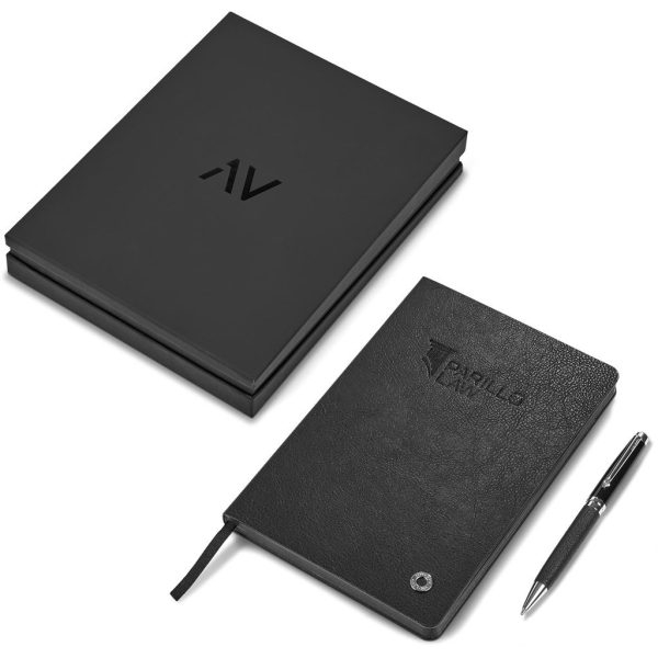 Alex Varga Corinthia Hard Cover Notebook & Pen Set - Image 9