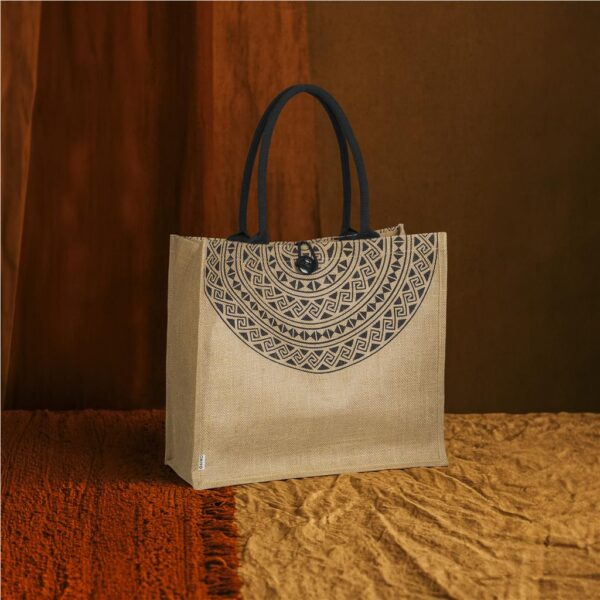 Okiyo Kashira Jute Tote - Image 4