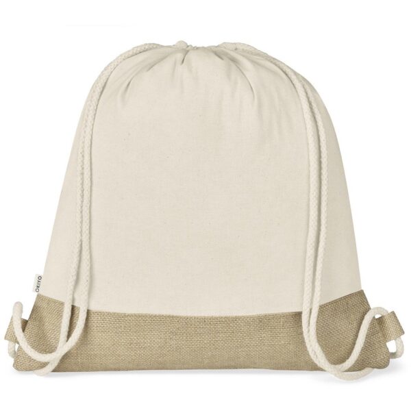 Okiyo Bijin Jute & Cotton Drawstring Bag - Image 5