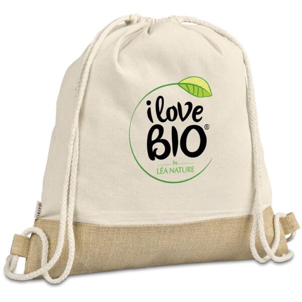 Okiyo Bijin Jute & Cotton Drawstring Bag - Image 4