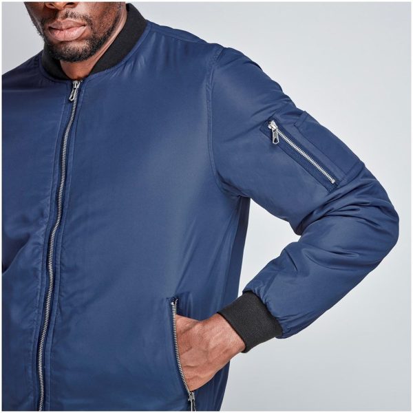 Mens Crusader Bomber Jacket - Navy - Image 6