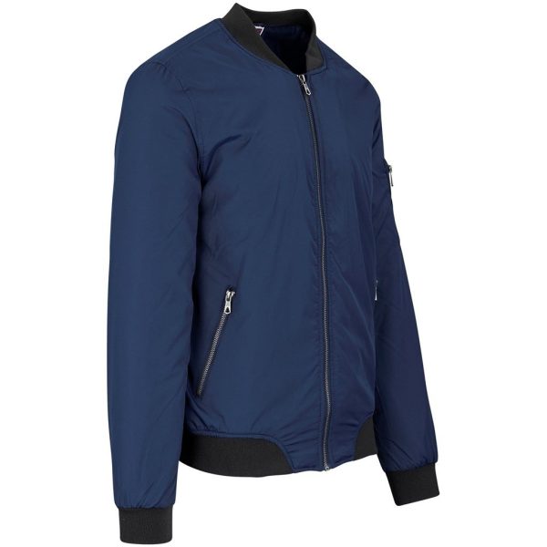 Mens Crusader Bomber Jacket - Navy - Image 5