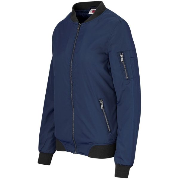 Ladies Crusader Bomber Jacket - Navy - Image 2