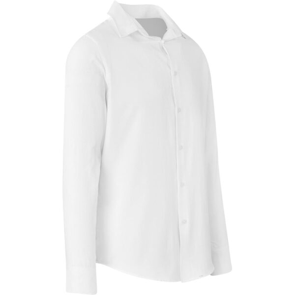 Mens Long Sleeve Wallstreet Shirt - White - Image 2