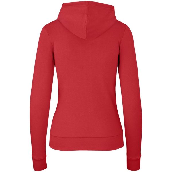 Ladies Bravo Hooded Sweater - Red - Image 3