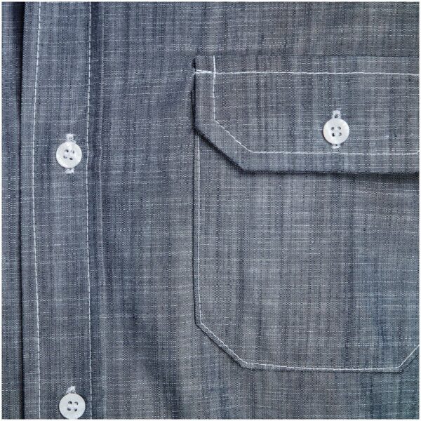 Mens Long Sleeve Windsor Shirt - Navy - Image 5